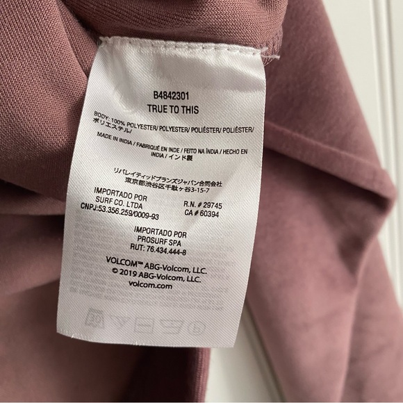 Volcom Women’s Juniors Lived In Lounge Velour Zip Hoodie XS (0/2) - Picture 5 of 12